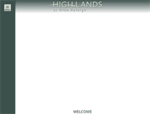 Tablet Screenshot of highlandsatolderaleigh.com